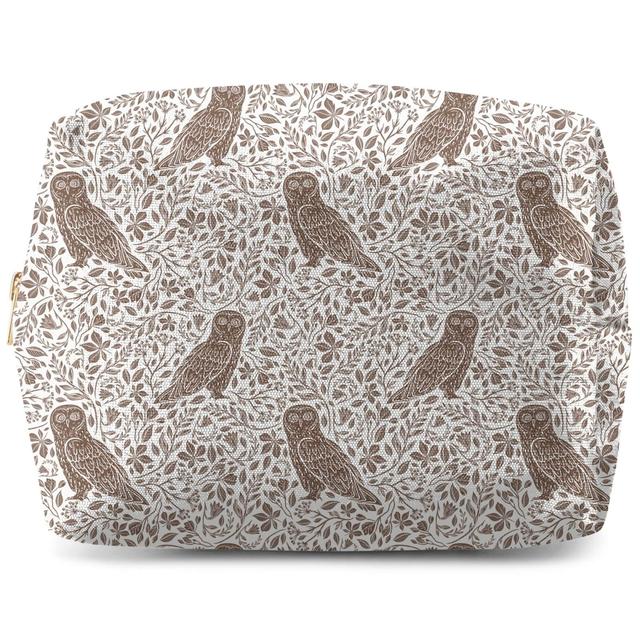 Monochrome Speckled Owl Festivity Makeup Bag on Productcaster.