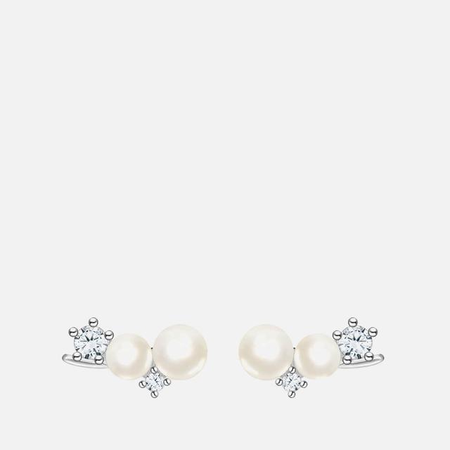 THOMAS SABO Women's Pearl Climbers - Silver on Productcaster.