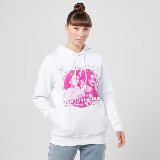 Sudadera Stranger Things El And Max Material Girls - Blanco - XL on Productcaster.