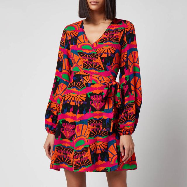 Never Fully Dressed Women's Disco Groove Wrap Dress - Multi - UK 6 on Productcaster.