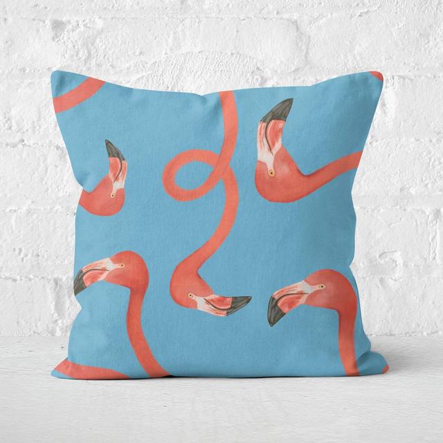 Flamingo Party Square Cushion - 50x50cm - Soft Touch on Productcaster.