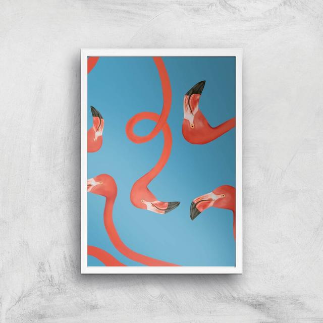 Swimingos Giclee Art Print - A3 - White Frame on Productcaster.