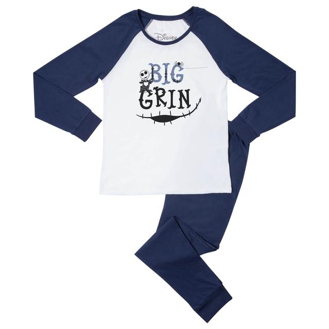 Disney Big Grin Women's Pyjama Set - Navy White - L on Productcaster.