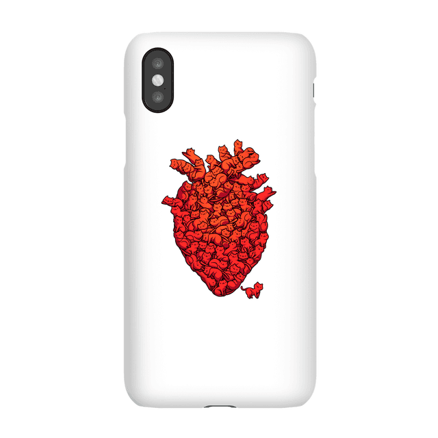 I Love Cat Heart Phone Case for iPhone and Android - Samsung S6 Edge Plus - Snap Hülle Matt on Productcaster.