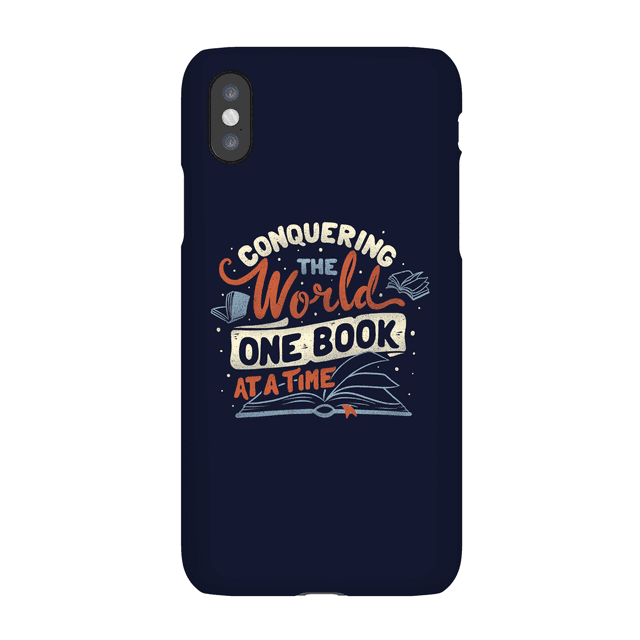 Conquering The World One Book At A Time Phone Case for iPhone and Android - Samsung S8 - Snap Hülle Matt on Productcaster.