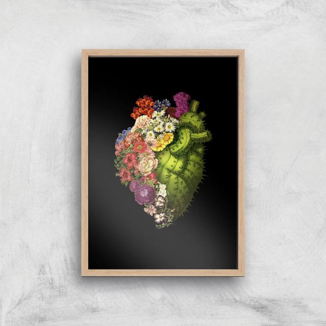 Healing Heart Giclee Art Print - A3 - Wooden Frame on Productcaster.