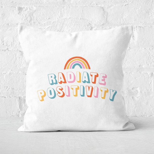 Radiate Positivity Square Cushion - 60x60cm - Soft Touch on Productcaster.