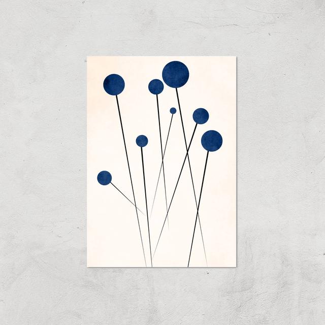 Borris Photography Blue Flowers In The Wilderness Giclee Art Print - A4 - Print Only on Productcaster.