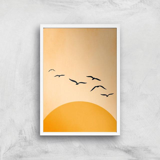 Borris Photography One Day We`ll Fly Away Giclee Art Print - A3 - White Frame on Productcaster.