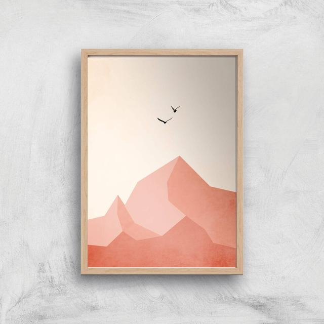 Borris Photography Zugspitze Eins Giclee Art Print - A4 - Wooden Frame on Productcaster.