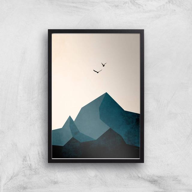 Borris Photography Zugspitze Zwei Giclee Art Print - A4 - Black Frame on Productcaster.