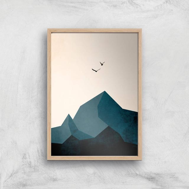 Borris Photography Zugspitze Zwei Giclee Art Print - A3 - Wooden Frame on Productcaster.