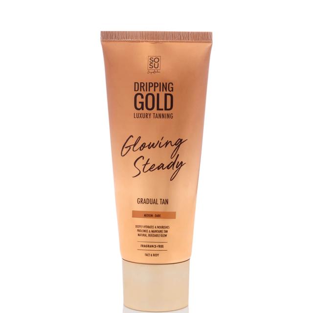 SOSU Dripping Gold Gradual Tan Lotion 230g (Various Colours) - Medium-Dark on Productcaster.