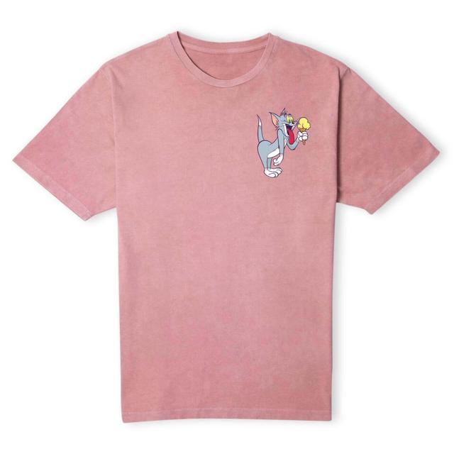 Camiseta unisex Tom's Ice Cream de Tom Jerry - Pink Acid Wash - S - Pink Acid Wash on Productcaster.