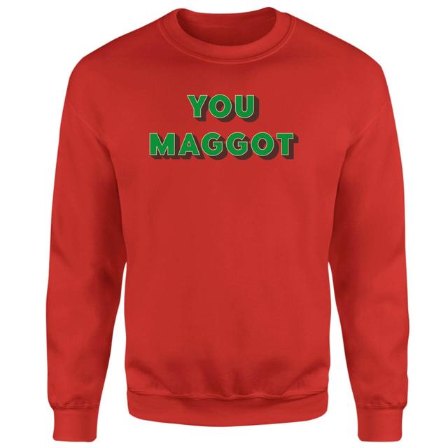 You Maggot Unisex Sweatshirt - Red - XL - Red on Productcaster.