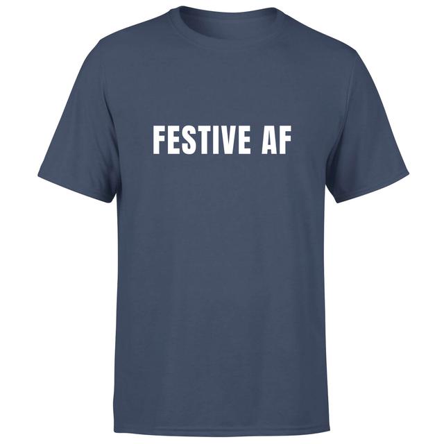 Festive AF Men's T-Shirt - Navy - S - Navy on Productcaster.