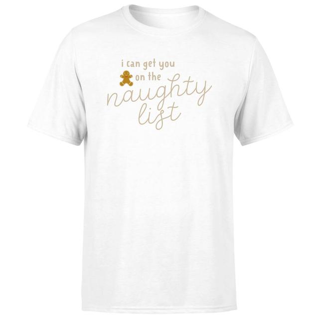 I Can Get You On The Naughty List Men's T-Shirt - White - L - Weiß on Productcaster.