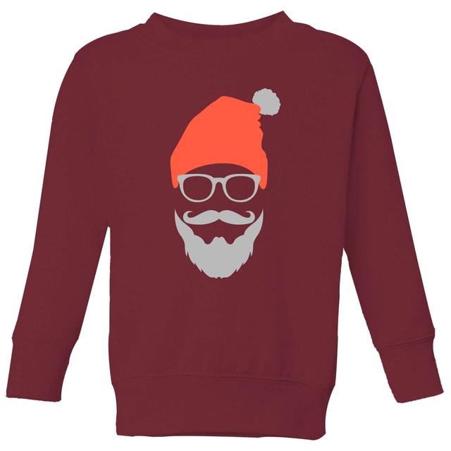 Trendy Santa Kids' Sweatshirt - Burgundy - 11-12 Years - Burgundy on Productcaster.