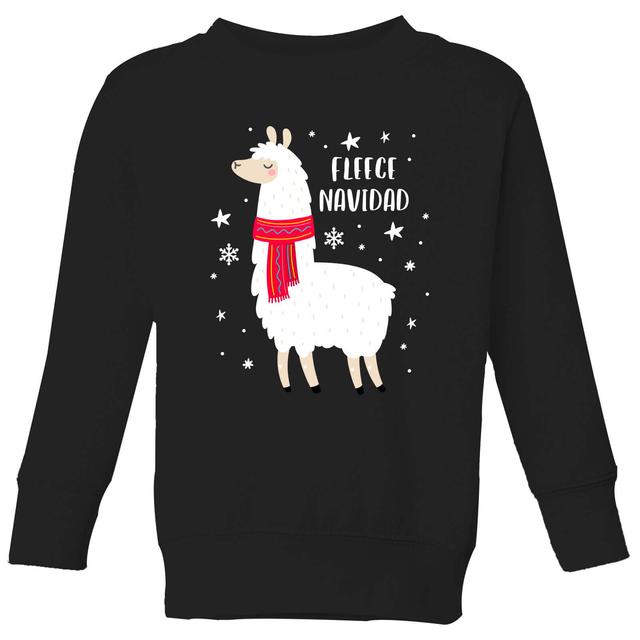 Llama Carrol Kids' Sweatshirt - Black - 7-8 Jahre - Schwarz on Productcaster.