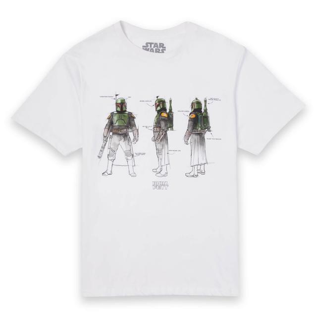 Star Wars Rotating Illustrations Unisex T-Shirt - White - 5XL - White on Productcaster.