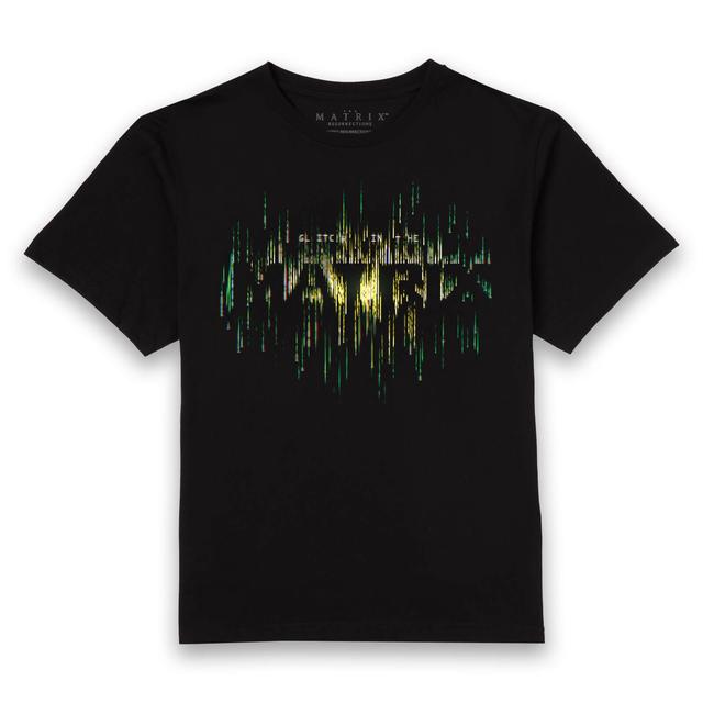 Matrix Glitch In The Matrix Unisex T-Shirt - Black - L - Black on Productcaster.