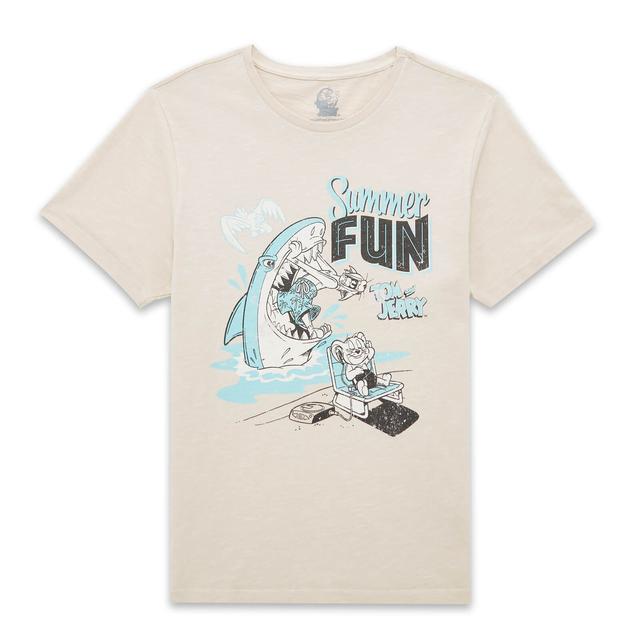 Tom & Jerry Summer Fun Unisex T-Shirt - Vintage Cream - XXL - Vintage Cream on Productcaster.