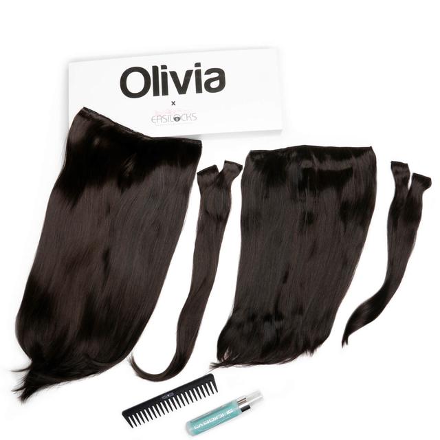 Olivia X Easilocks Straight Collection (Various Options) - Dark Chocolate on Productcaster.