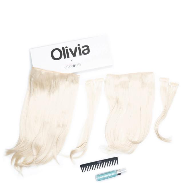 Olivia X Easilocks Straight Collection (Various Options) - Ice Blonde on Productcaster.