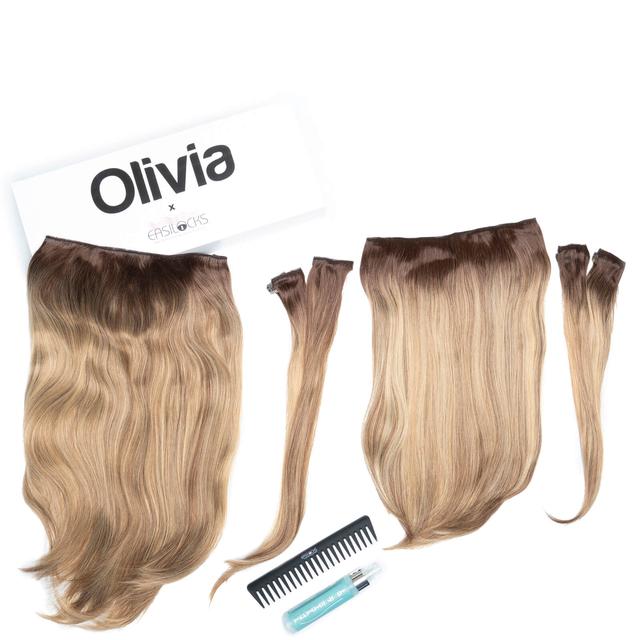 Olivia X Easilocks Straight Collection (Various Options) - Biscuit Balayage on Productcaster.