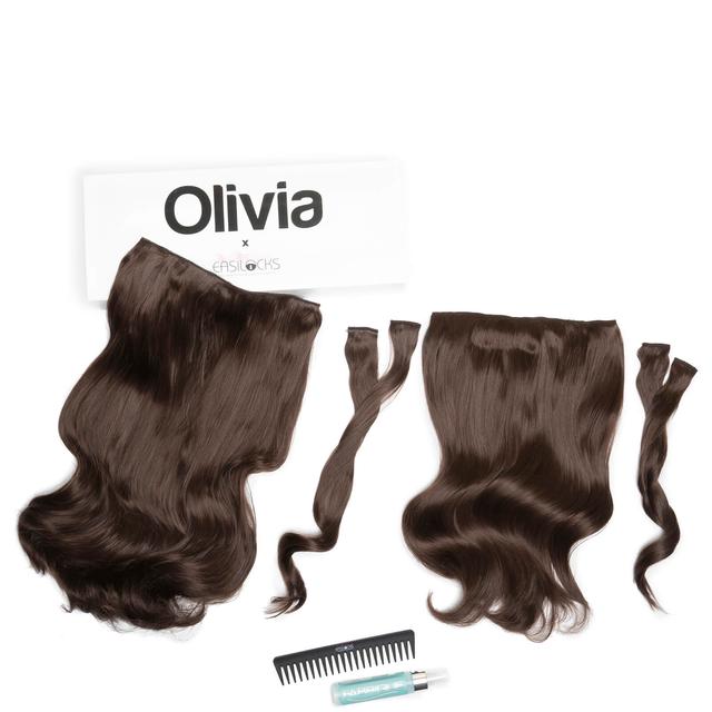 Olivia X Easilocks Wavy Collection (Various Options) - Mocha Brown on Productcaster.