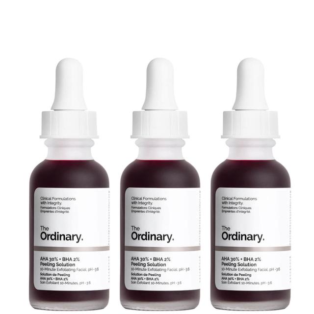 The Ordinary AHA 30% and BHA 2% Peeling Solution 30ml (Three Pack) on Productcaster.