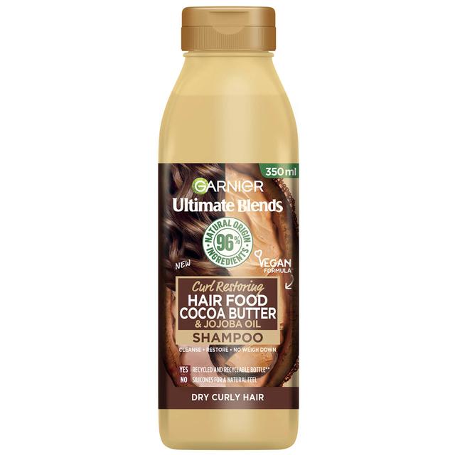 Garnier Ultimate Blends Cocoa Butter Shampoo for Dry, Curly Hair 350ml on Productcaster.