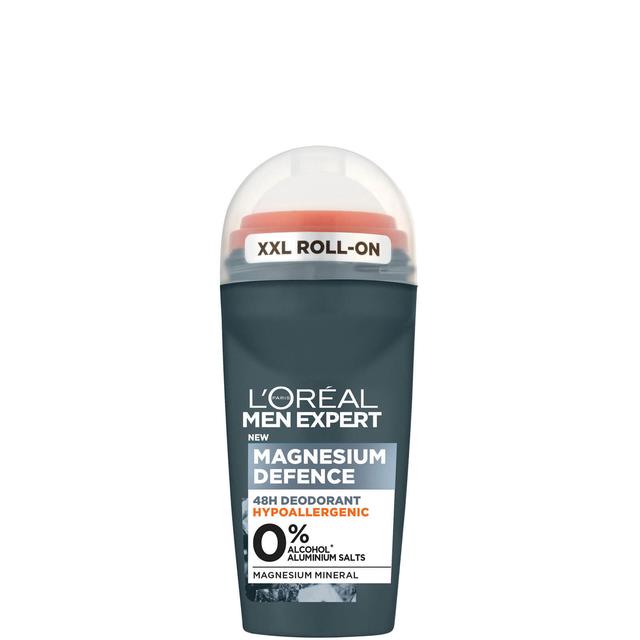 L'Oréal Paris Men Expert Magnesium Defence Hypoallergenic 48 Hour Roll-On Deodorant 50ml on Productcaster.