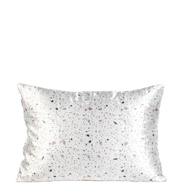 Kitsch Satin Pillowcase (Various Colours) - White Terrazzo on Productcaster.