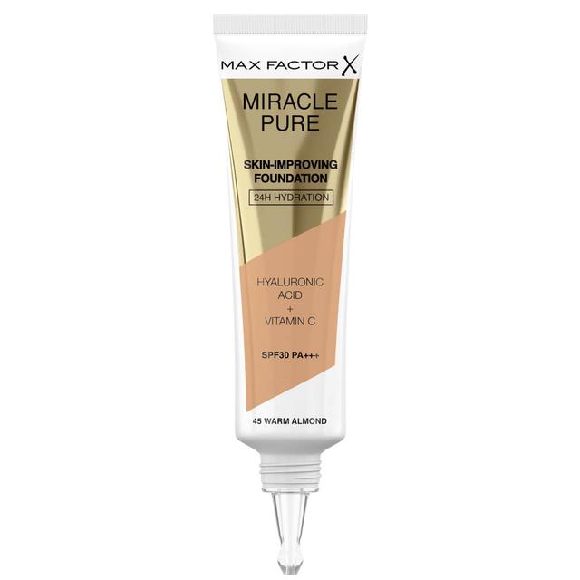 Max Factor Miracle Pure Skin Improving Foundation 30ml (Various Shades) - Warm Almond on Productcaster.