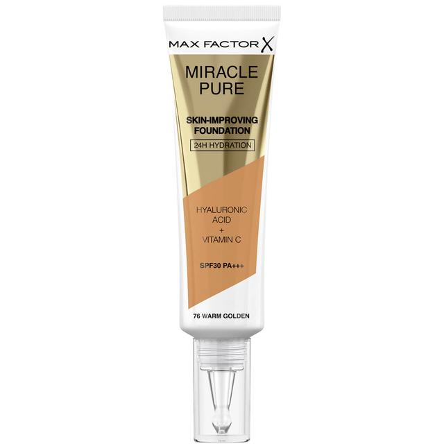 Max Factor Miracle Pure Skin Improving Foundation 30ml (Various Shades) - Warm Golden on Productcaster.