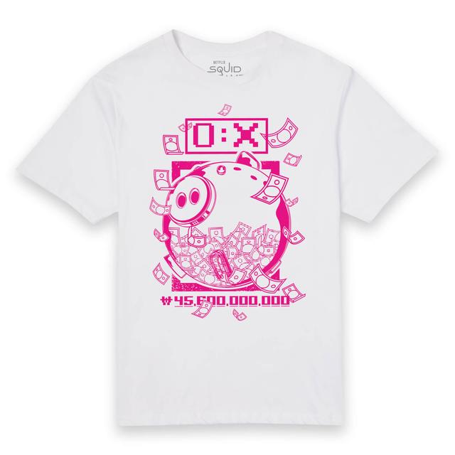 Camiseta Squid Game Piggy Bank para hombre - Blanco - XXL - Blanco on Productcaster.