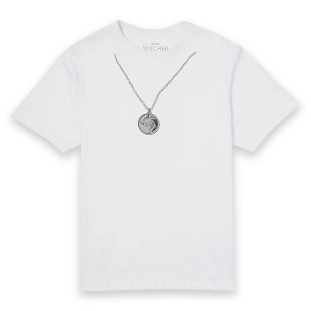 The Witcher Necklace Unisex T-Shirt - White - XL - White on Productcaster.