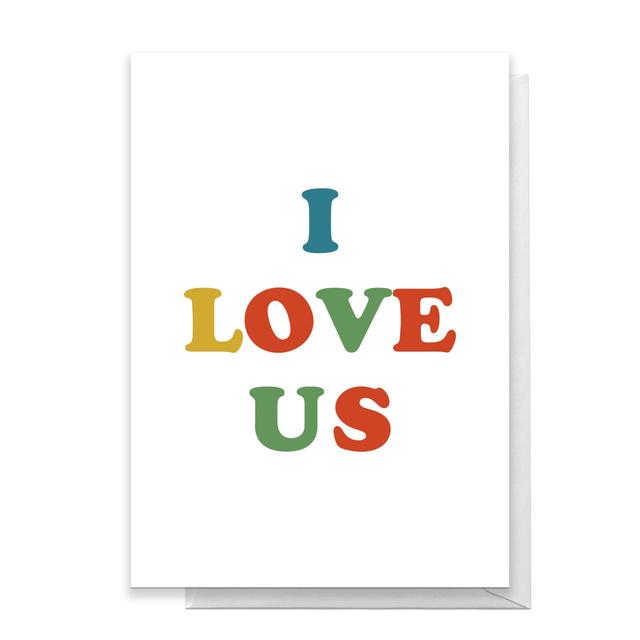 I Love Us Greetings Card - Standard Card on Productcaster.