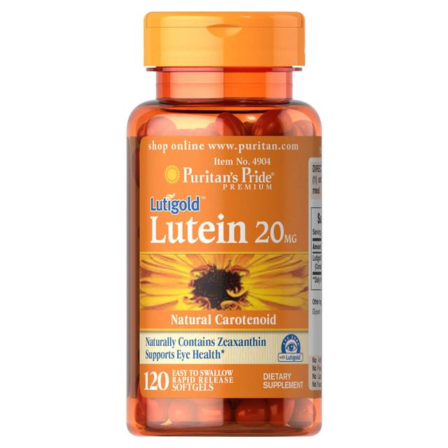 Puritan's Pride Luteïne 20 mg - 120 softgels on Productcaster.