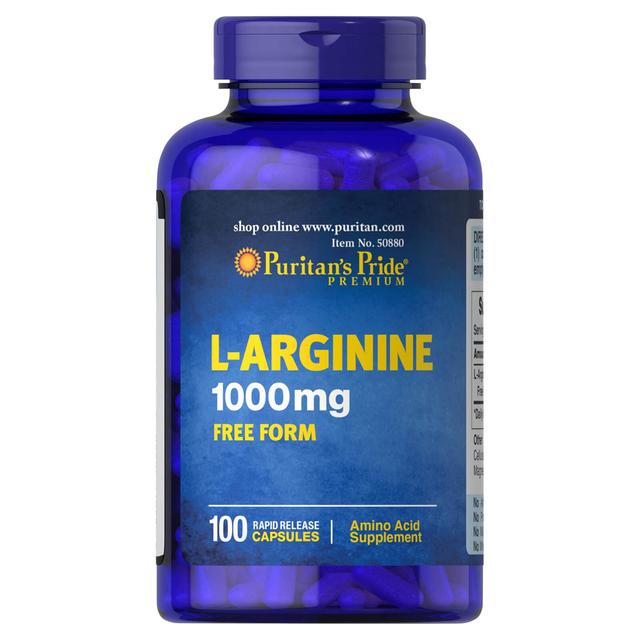 Puritan's Pride L-Arginine 1000 mg - 100 capsules on Productcaster.