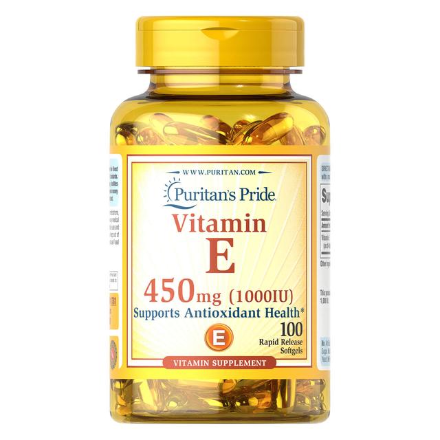 Puritan's Pride Vitamine E 1000 IE - 100 softgels on Productcaster.