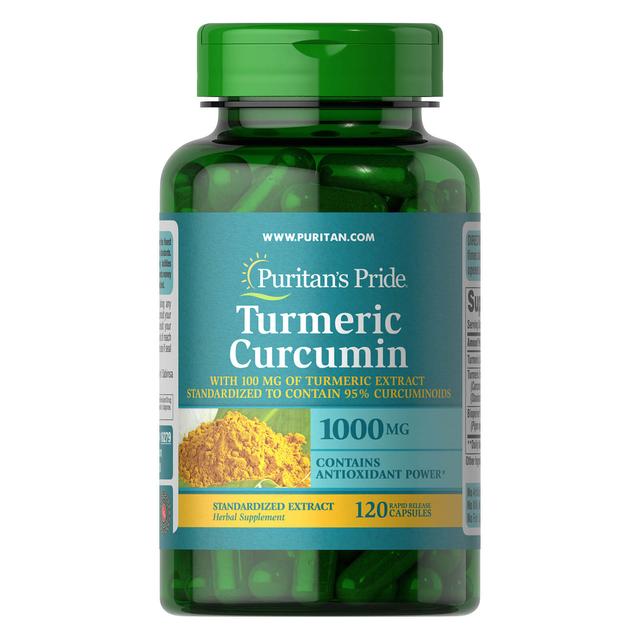 Puritan's Pride Kurkuma 1000 mg - 120 capsules on Productcaster.