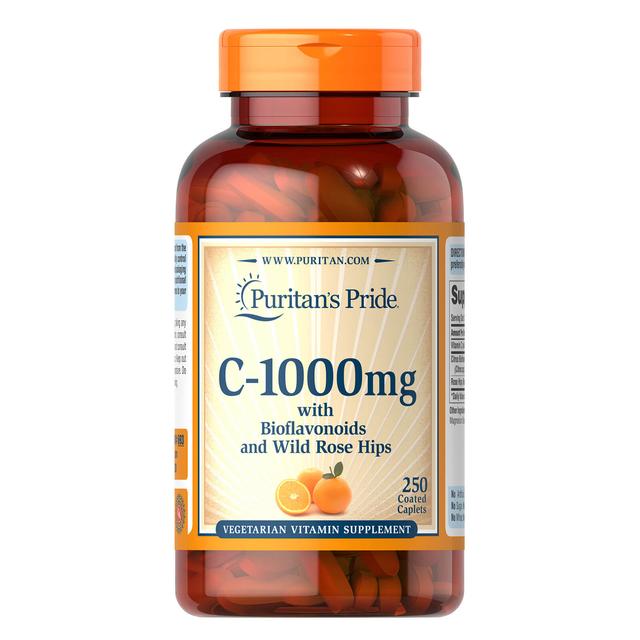 Puritan's Pride Vit C m/ Biofla & RH 1000 mg - 250 caplets on Productcaster.