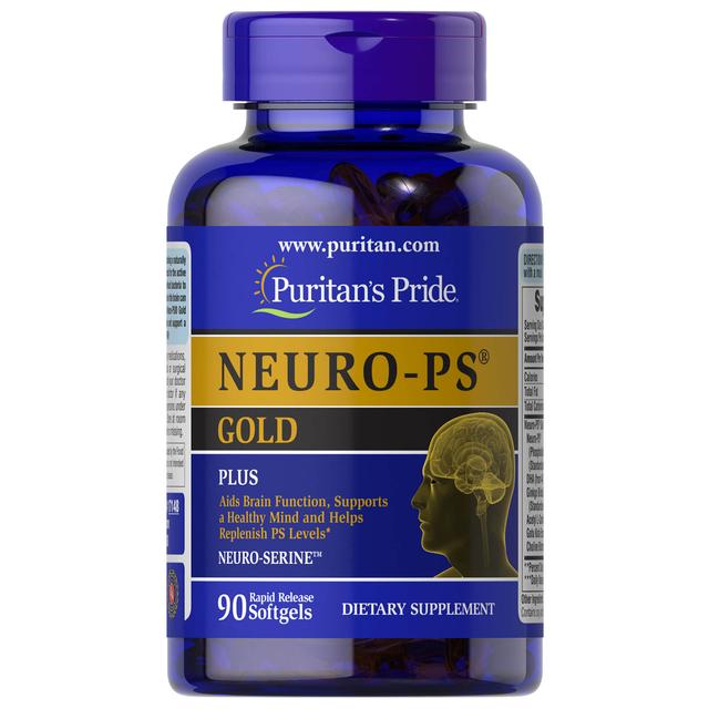 Puritan's Pride Neuro-PS Goud - 90 softgels on Productcaster.