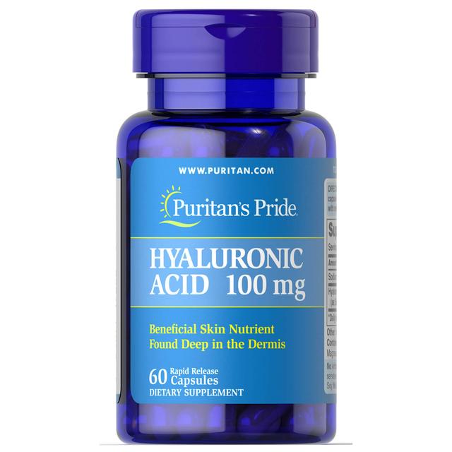 Puritan's Pride Hyaluronzuur 100 mg - 60 capsules on Productcaster.