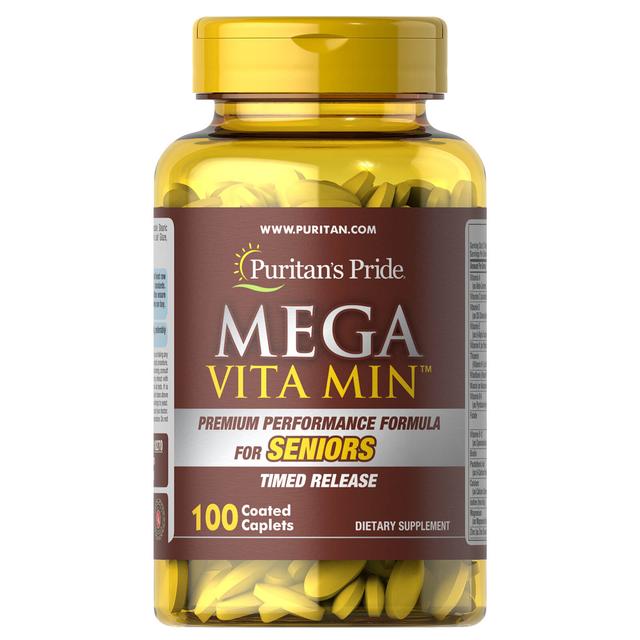 Puritan's Pride TR Mega Vit-Min Senioren - 100 caplets on Productcaster.