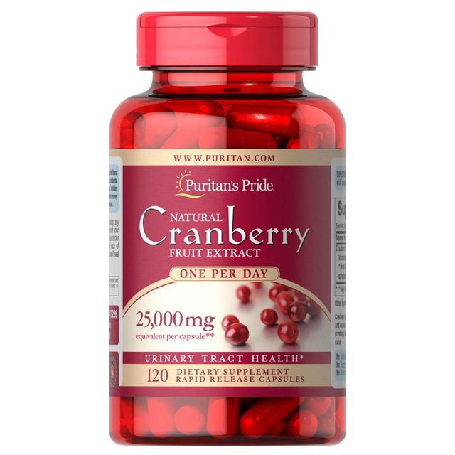 Puritan's Pride Eén Per Dag Cranberries 500 mg - 120 capsules on Productcaster.