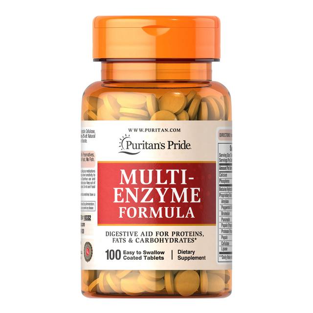 Puritan's Pride Multi-Enzymformule - 100 tabletten on Productcaster.