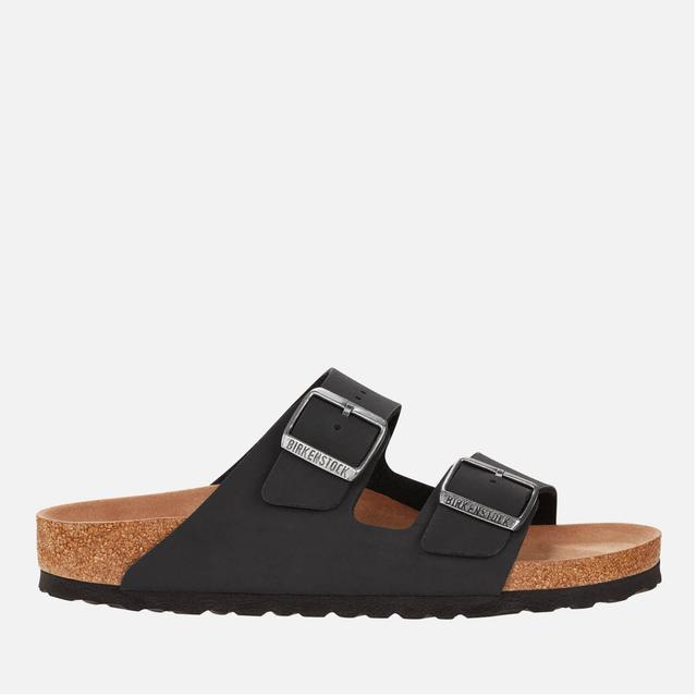 Birkenstock Men's Arizona Vegan Double Strap Sandals - Black - EU 45/UK 10.5 on Productcaster.